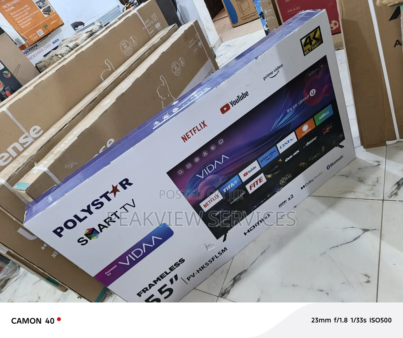 Tech Upgrade! Polystar 55′′ Smart Tv – Bluetooth 5.0