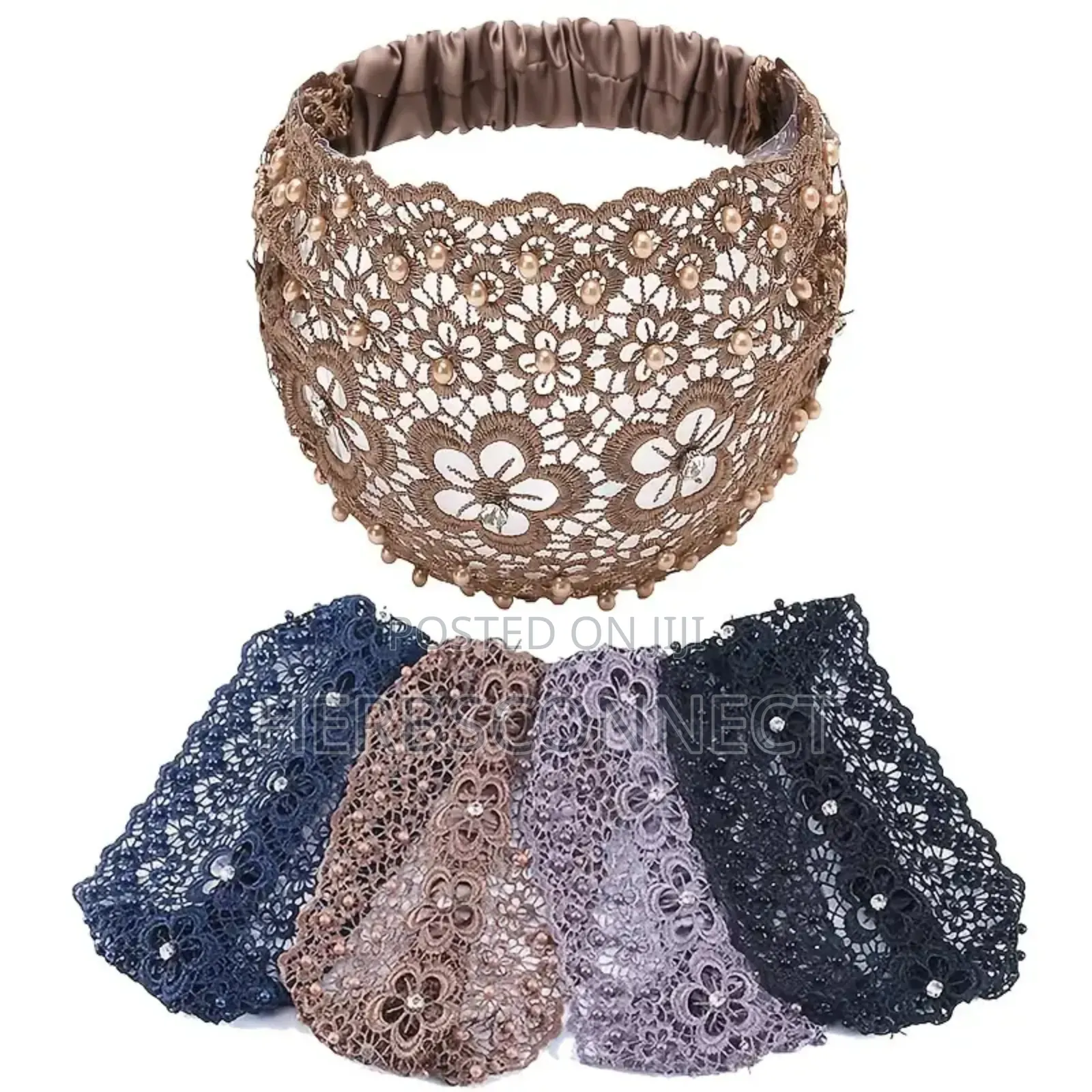 Elegant Hollow Lace Flower Pattern Headband