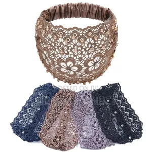 Elegant Hollow Lace Flower Pattern Headband