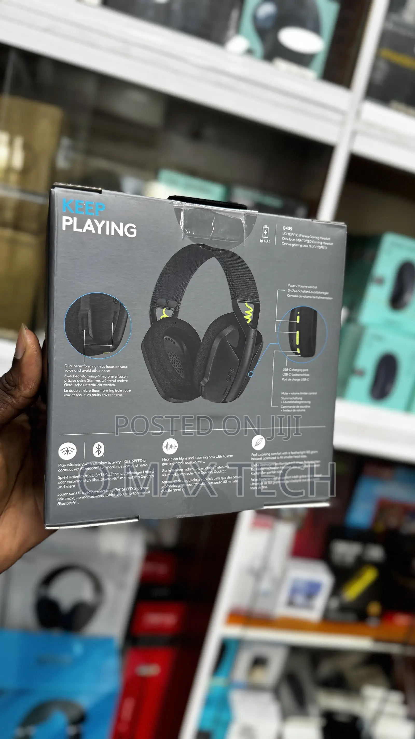 Logitech G435 Ligthspeed& Bluetooth Wireless Gaming Headset.