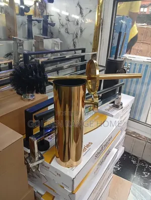 Gold Hanging Toilet Brush
