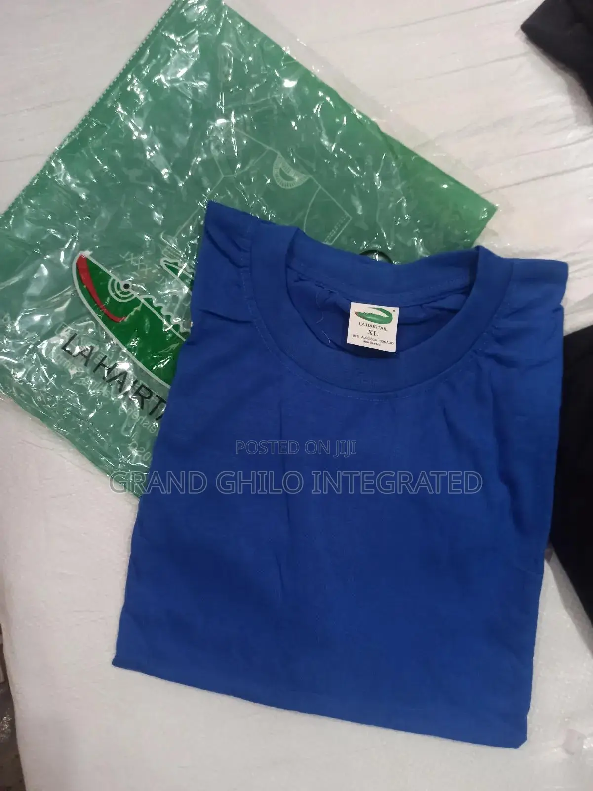Royal Blue Plain Round Neck Shirt