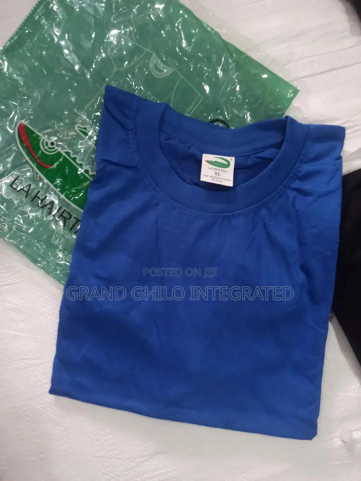 Royal Blue Plain Round Neck Shirt