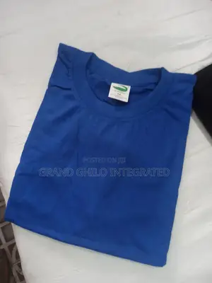Royal Blue Plain Round Neck Shirt