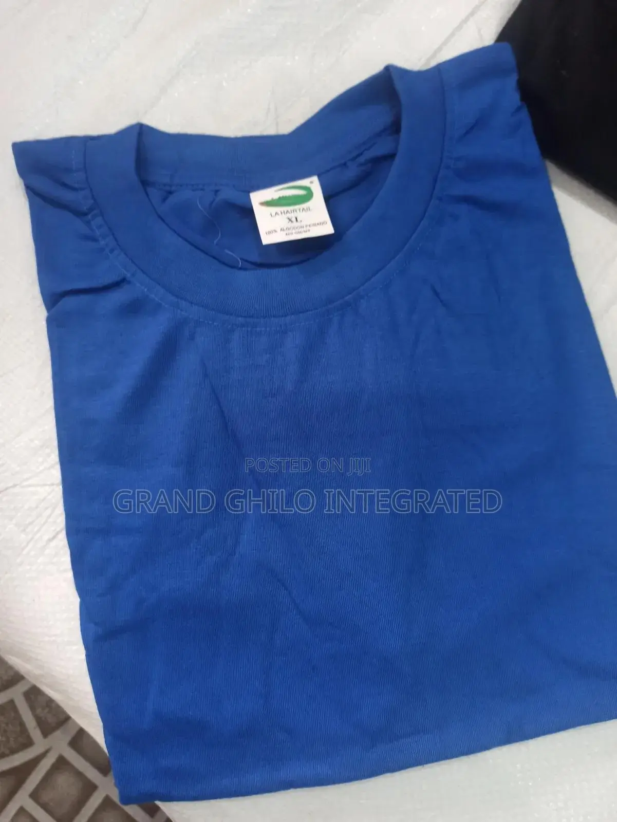 Royal Blue Plain Round Neck Shirt