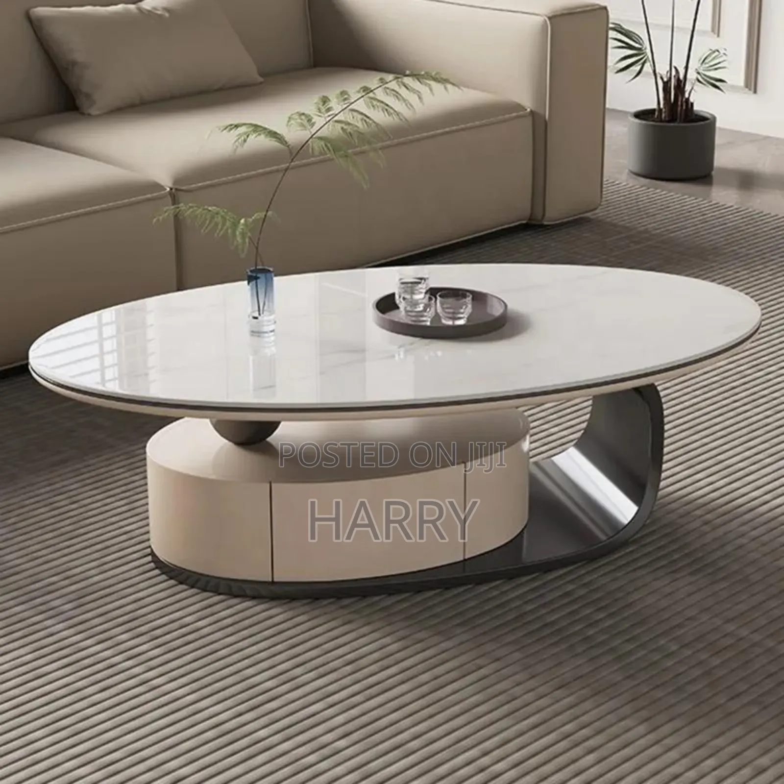 Luxury Marble Center Table Set