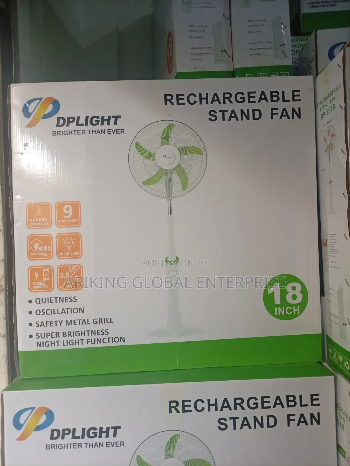 Super Cooling Rechargeable Fan
