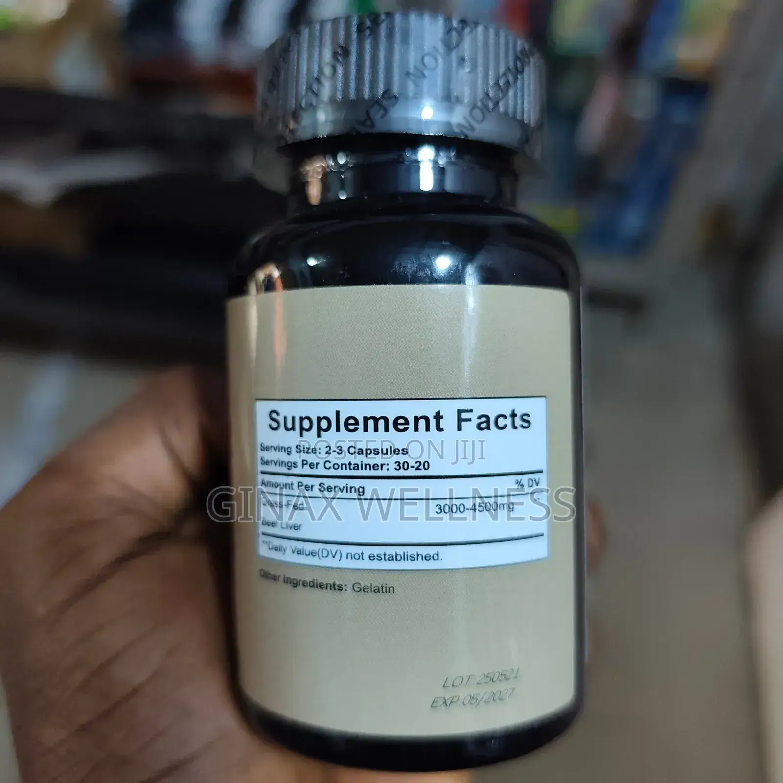 Grass-Fed Beef Liver Capsules (3000-4500mg)