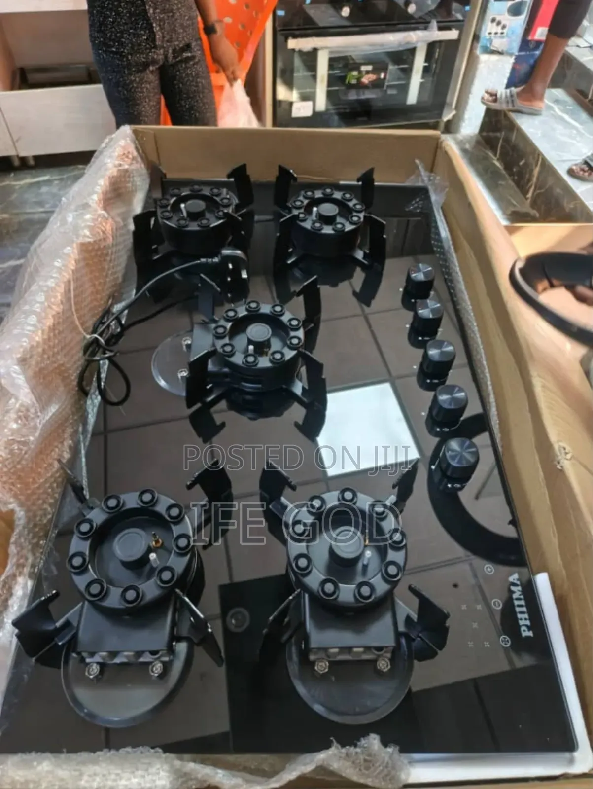 Original Phiima Luxury Built-in Flips Up Gas Cooker Hob 90cm