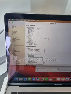 Laptop Apple MacBook Pro 2020 32GB Intel Core I7 SSD 512GB