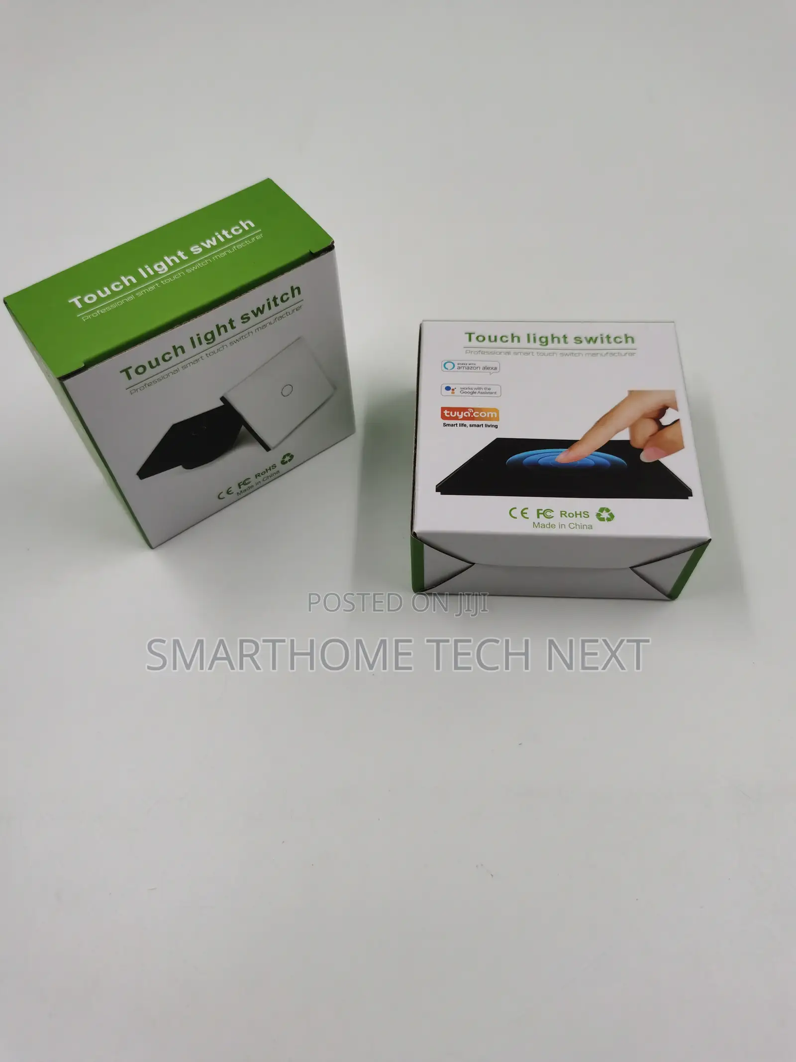 Smart Wifi Wall Switch – 2 Gang Black