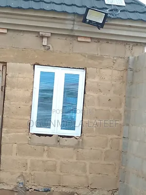 White Aluminum Casement Window With Net and Burglary