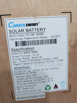 This Is 20kwh Cworth Energy Lithium Iron Battery