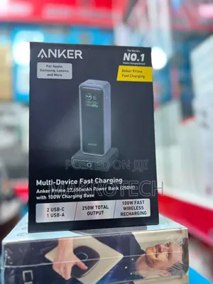 Anker 27,650mah Power Bank (250w) With 100w Charging Base