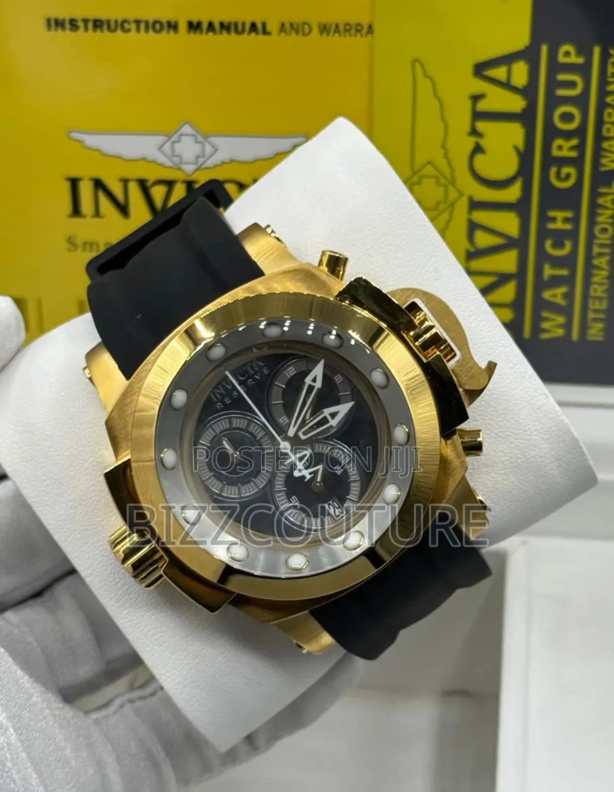 Original Invicta Chronograph, Rubber Strap Watch