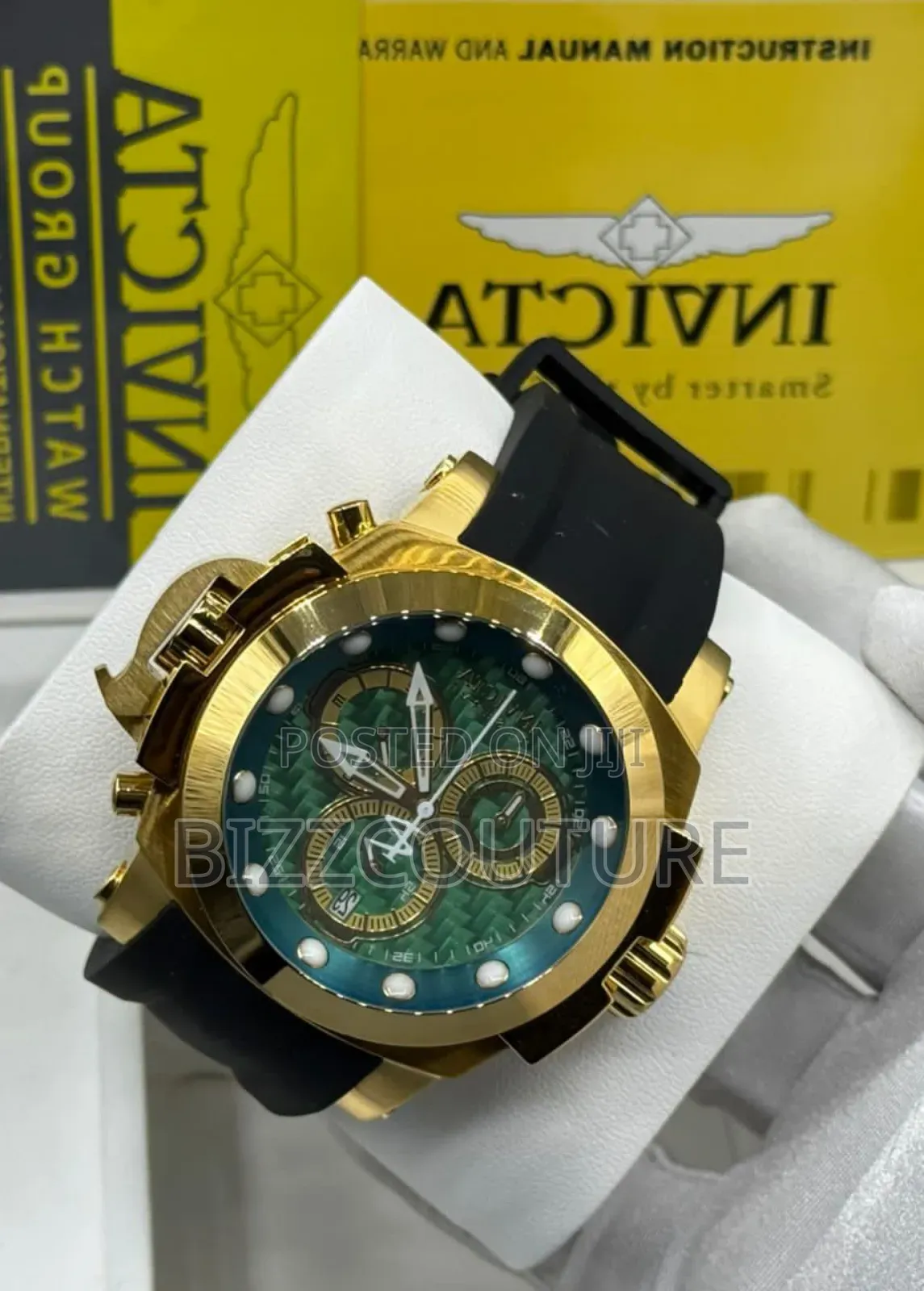 Original Invicta Chronograph, Rubber Strap Watch