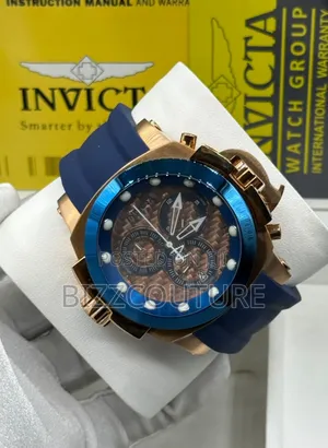Photo - Original Invicta Chronograph, Blue Rubber Strap Watch