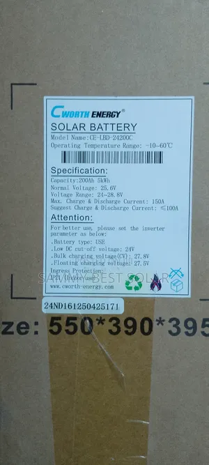 5kwh/48v Cworth Energy Lithium Ion Battery Is Available.