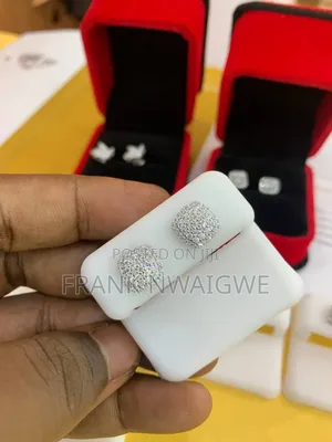 Mossanite Iced Out Earrings Studs
