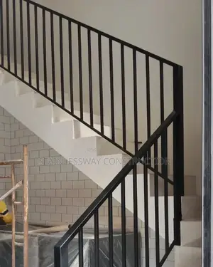 Staircase Black Handrails