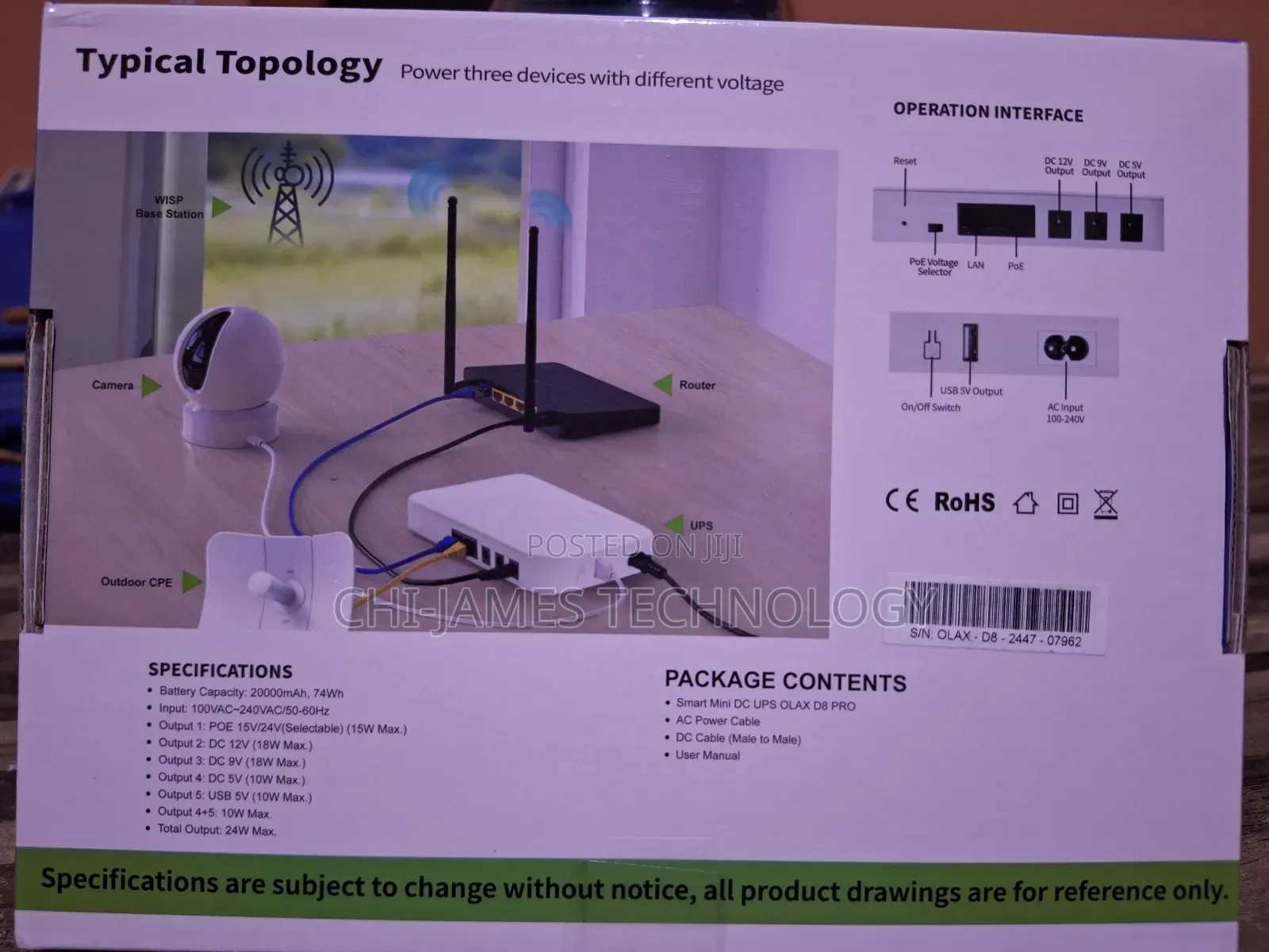 Olax Smart Mini Dc Ups Pro
