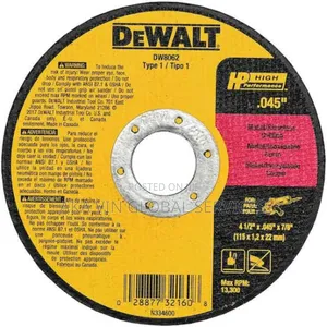 Dewalt 9" Inch Cut-off Wheel, Angle Grinder Cutting Disc