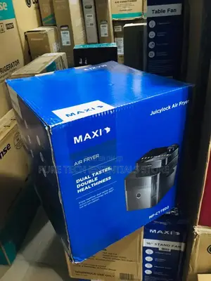 New Maxi 7 Liters Air Fryer Transparent Black