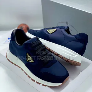 Pure Quality Blue Prada Sneakers