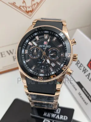 Rewardvip Solid Quality Functional. Chronograph. Watch. For Men.