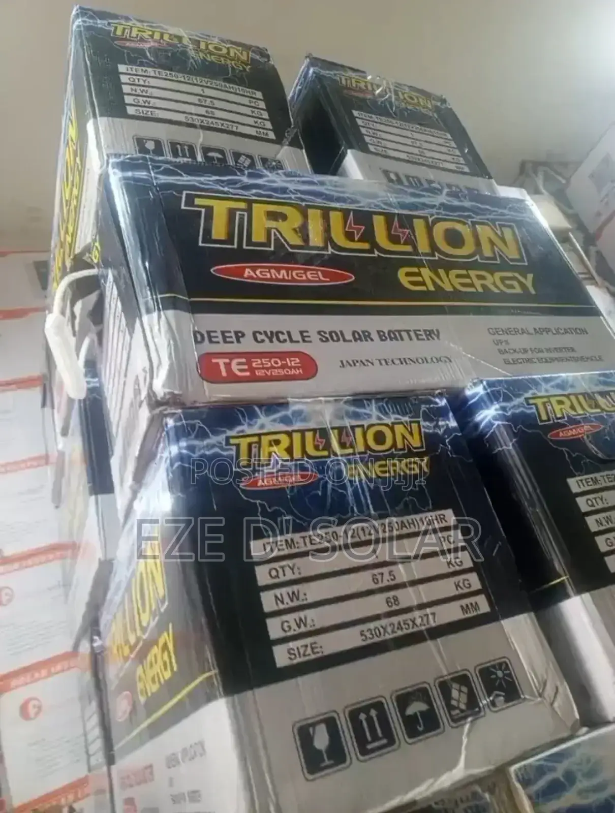 Trillion Deep Cycle Gel Solar Battery