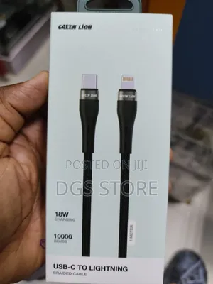 Photo - Green Lion Usb C to Lightning Braided Cable 1m