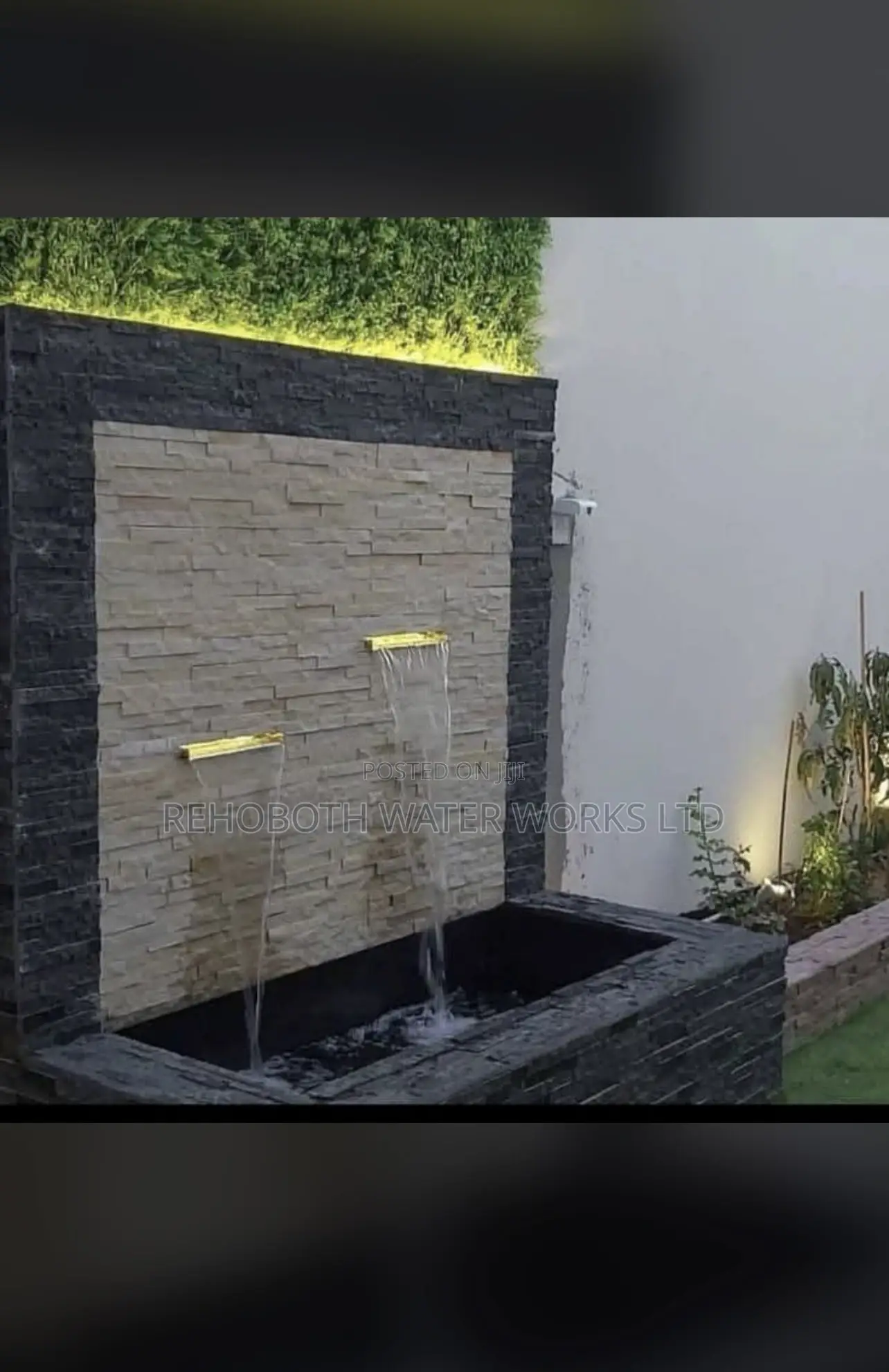Fountain Waterfall Construction