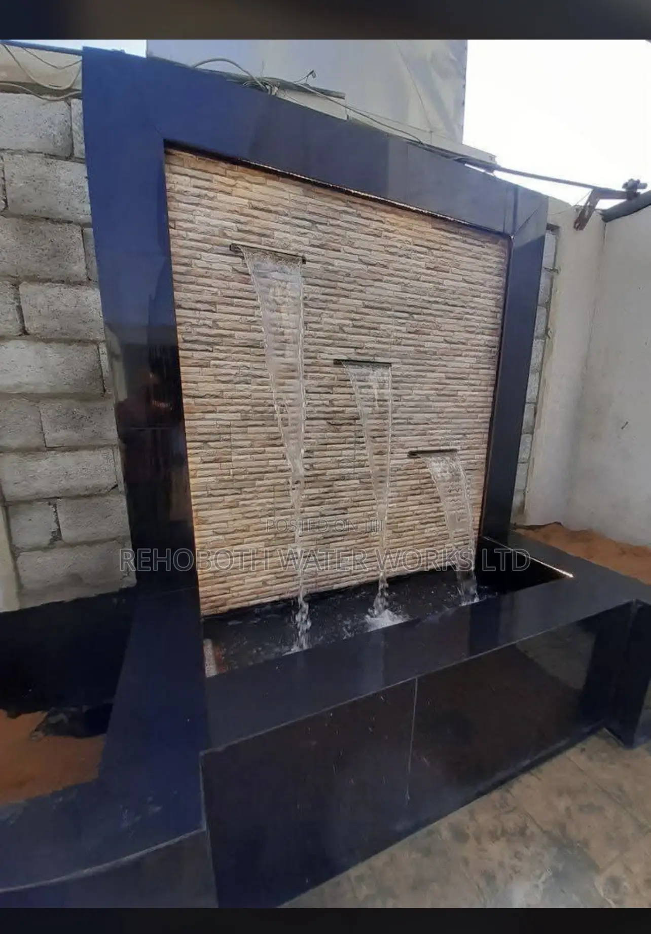 Fountain Waterfall Construction