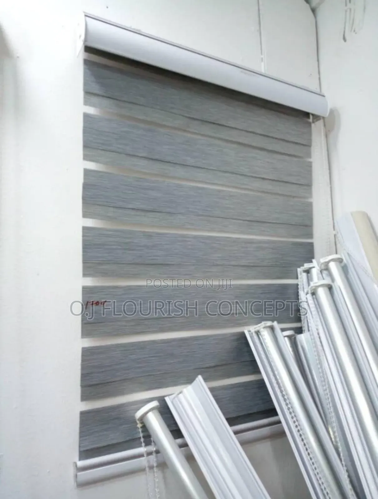 Light Grey Window Blinds