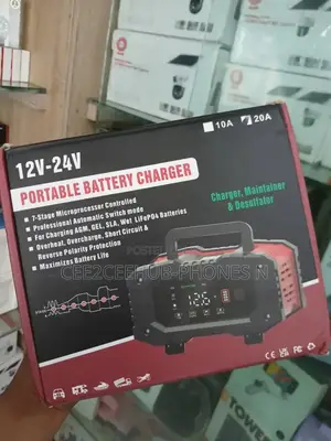 7 Stage Micro Processor 12v-24v Portable Battery Charger