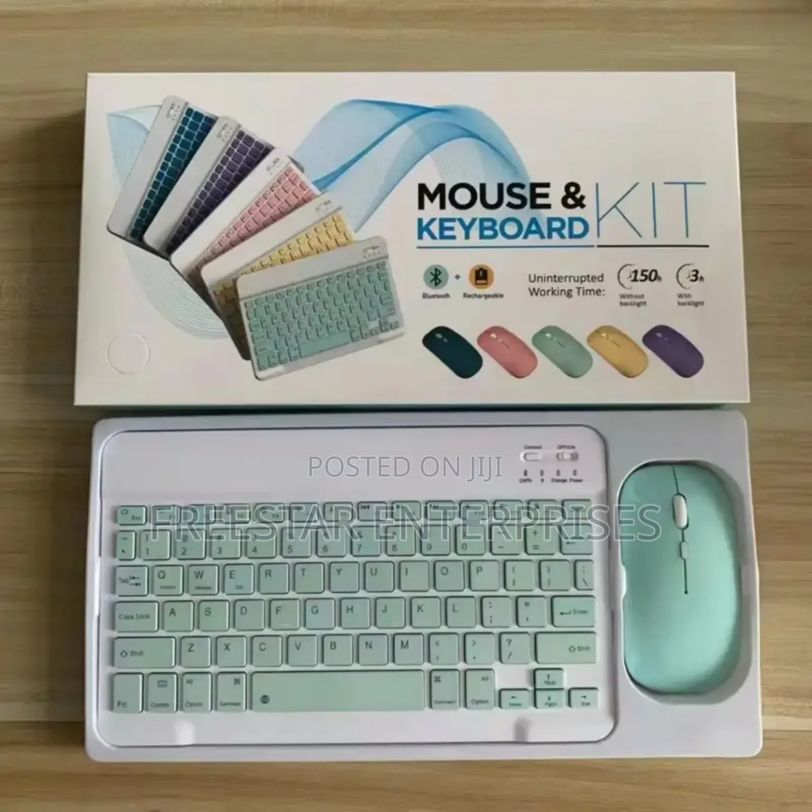 Rechargeable Bluetooth Keyboard Mouse Kit Wireless