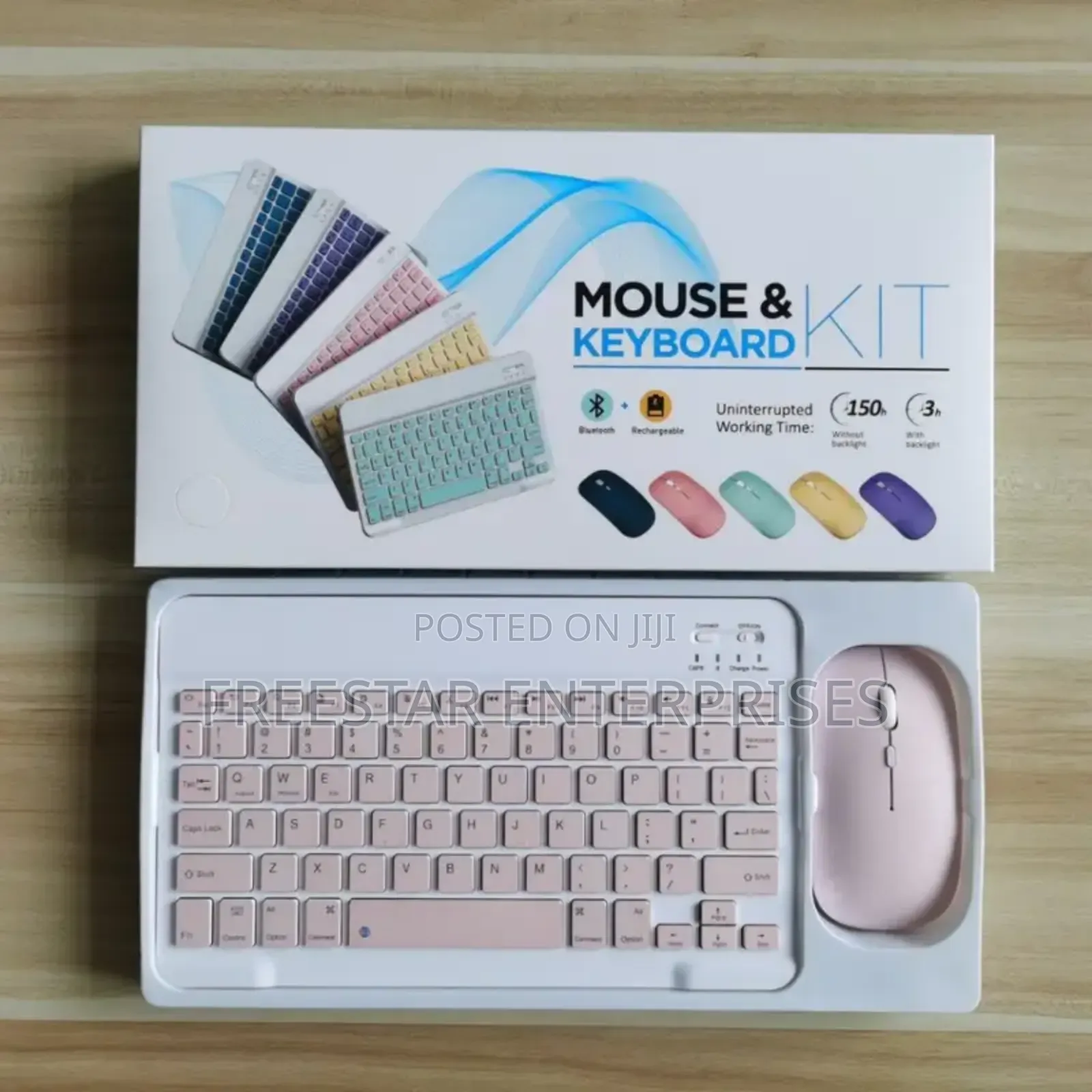 Rechargeable Bluetooth Keyboard Mouse Kit Wireless