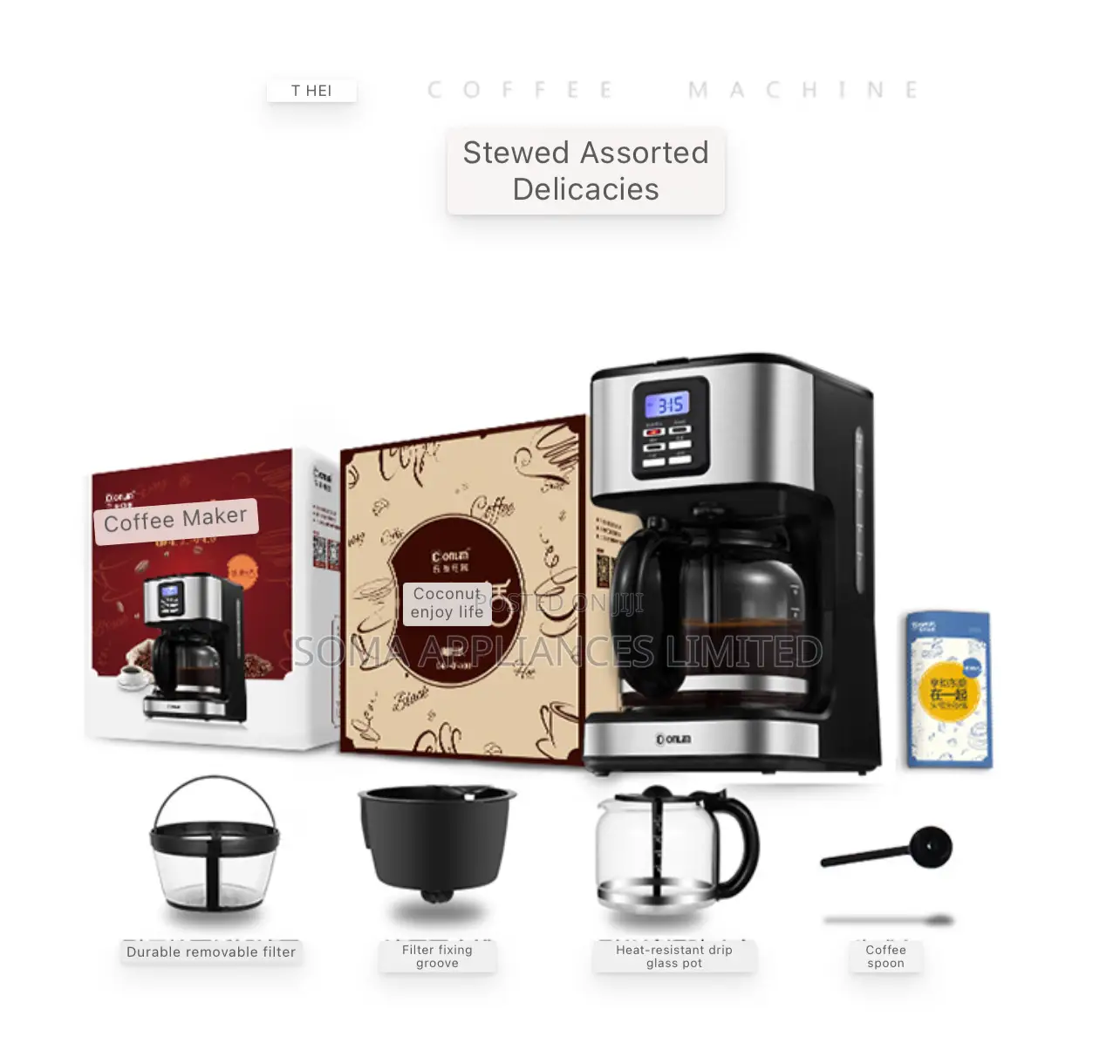 Donlim Dl-Kf400s Automatic Drip Coffee Machine
