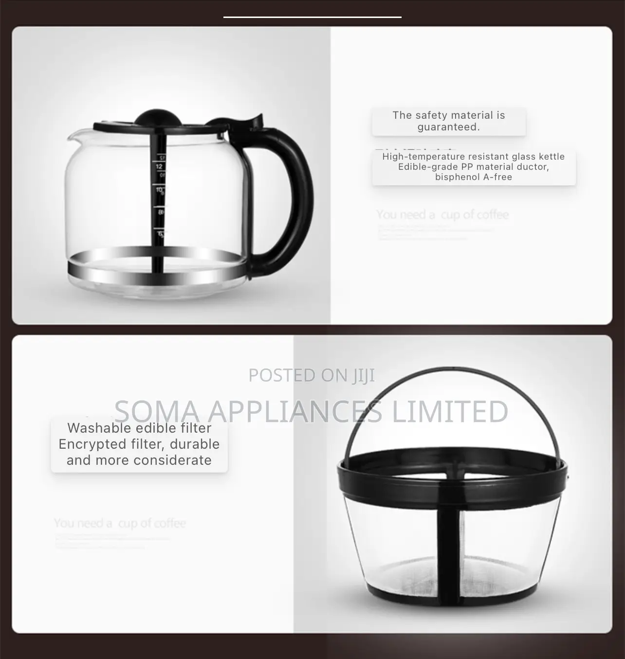 Donlim Dl-Kf400s Automatic Drip Coffee Machine