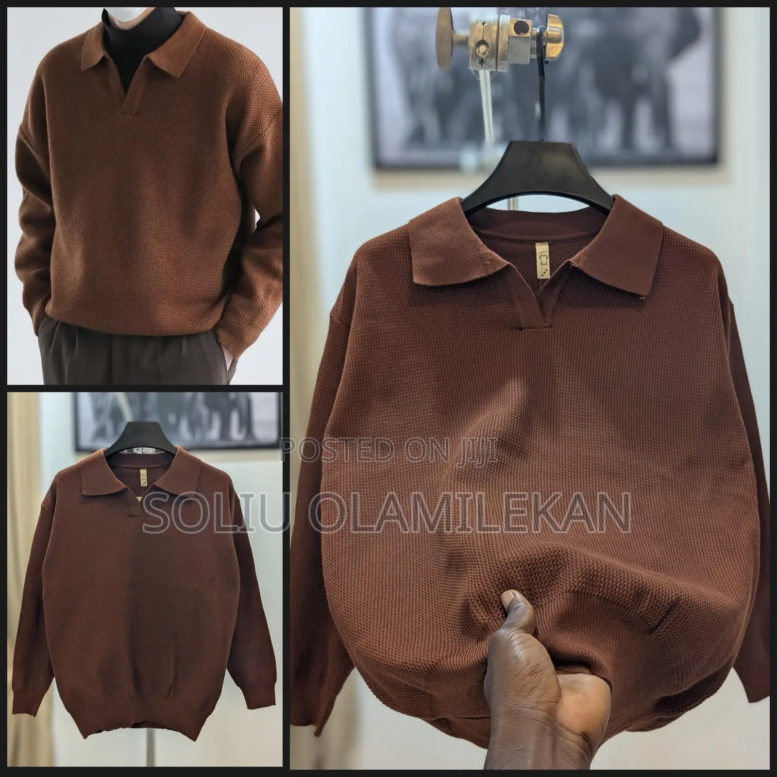 Collar Sweat Shirt