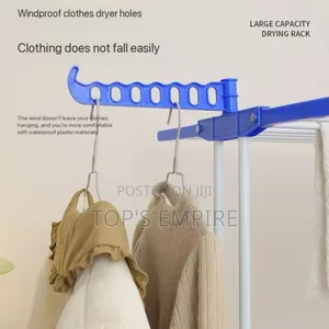 Multi-Layer Foldable Clothes Drying Rack With Wheels