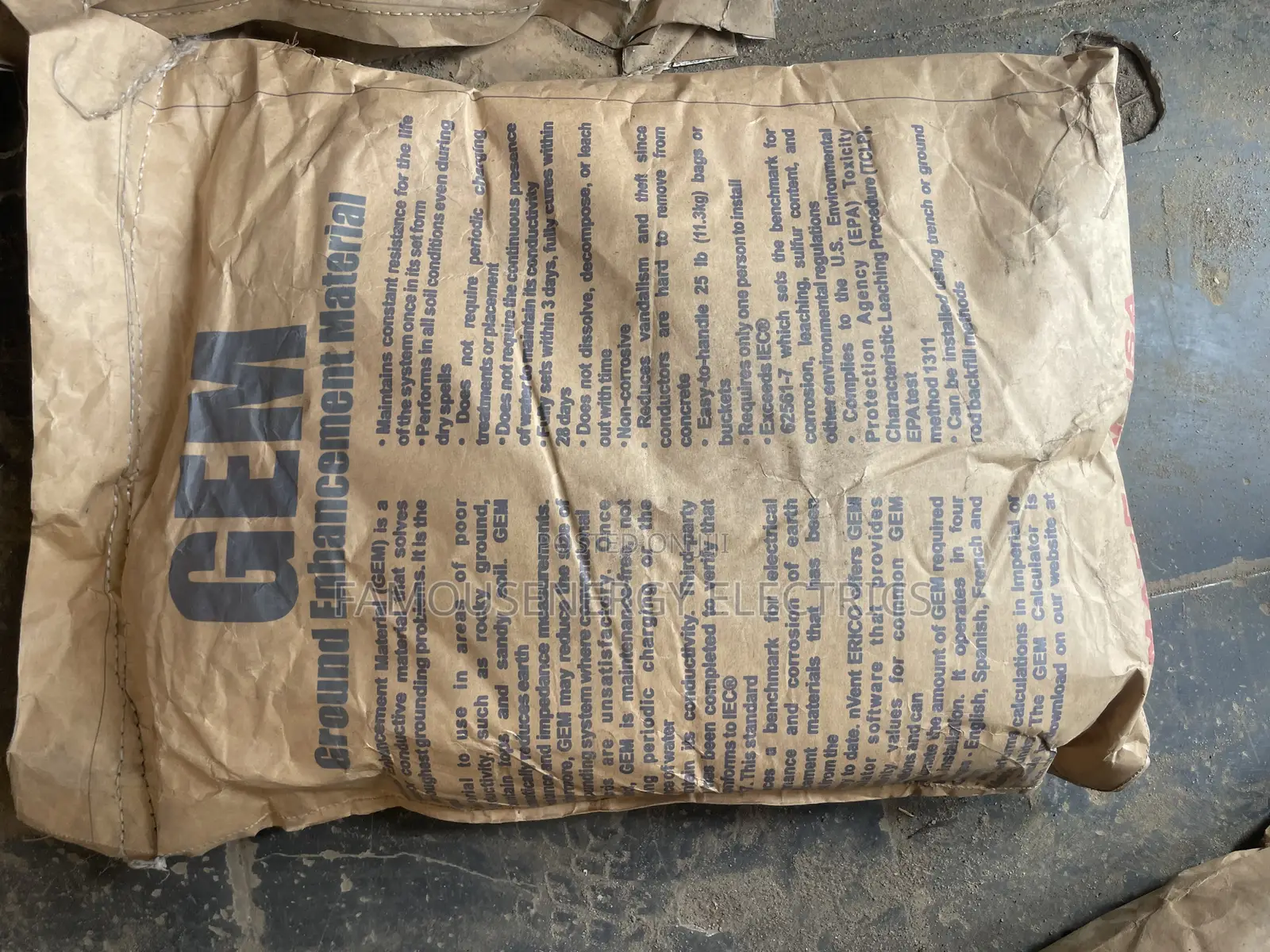 Gem Ground Enhancement Material for Earthing