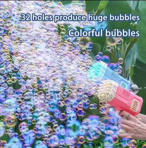 32 Holes Children Handheld Water Bubble Fun/Toy Machine Gun