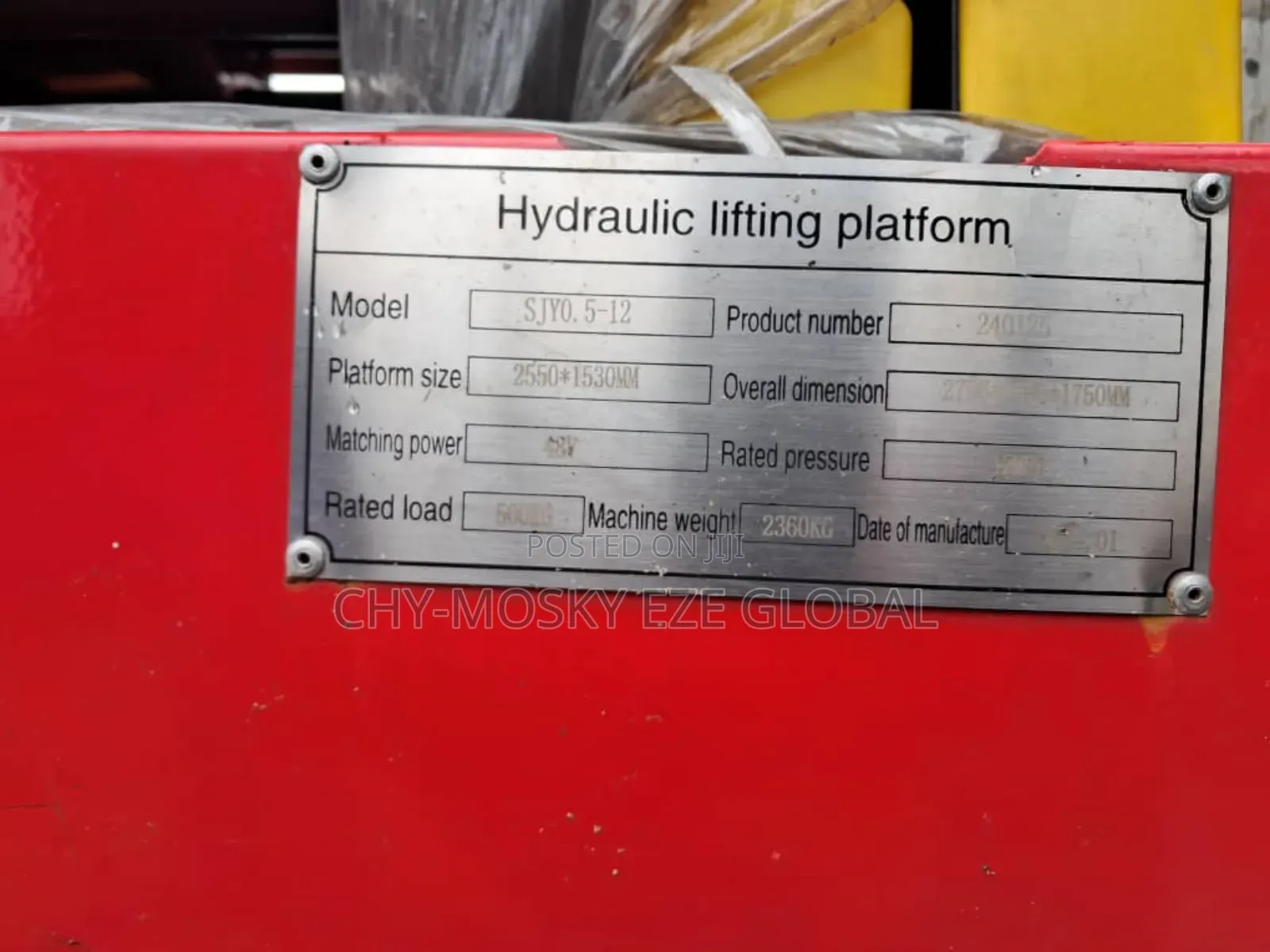 Hydraulic Lifting Platform/Scissors (5000kg)