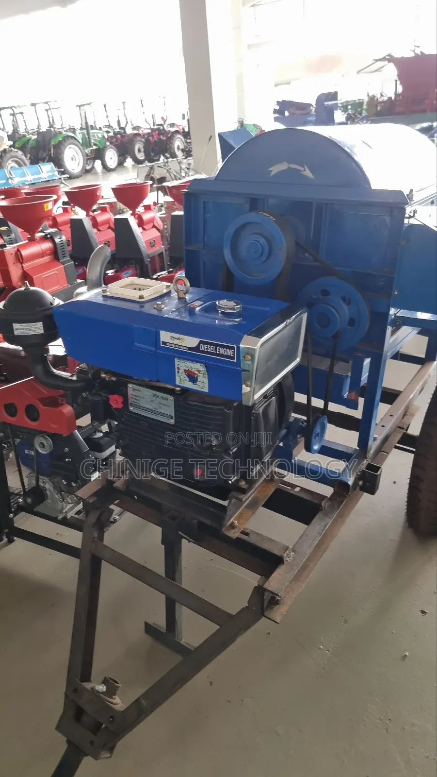 Multifunction Thresher With 22hp Diesel Engine