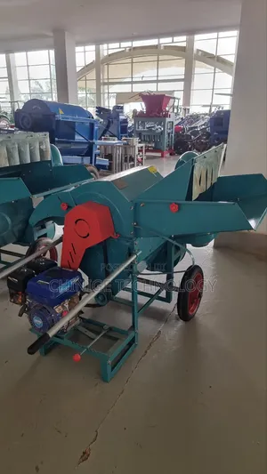 Rice Threshing Machine With 7.5hp Petrol Engine