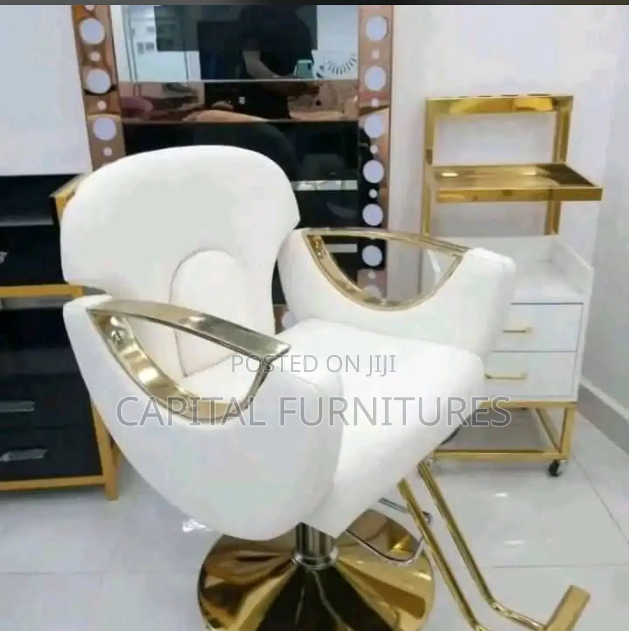 White Imported Saloon Chair