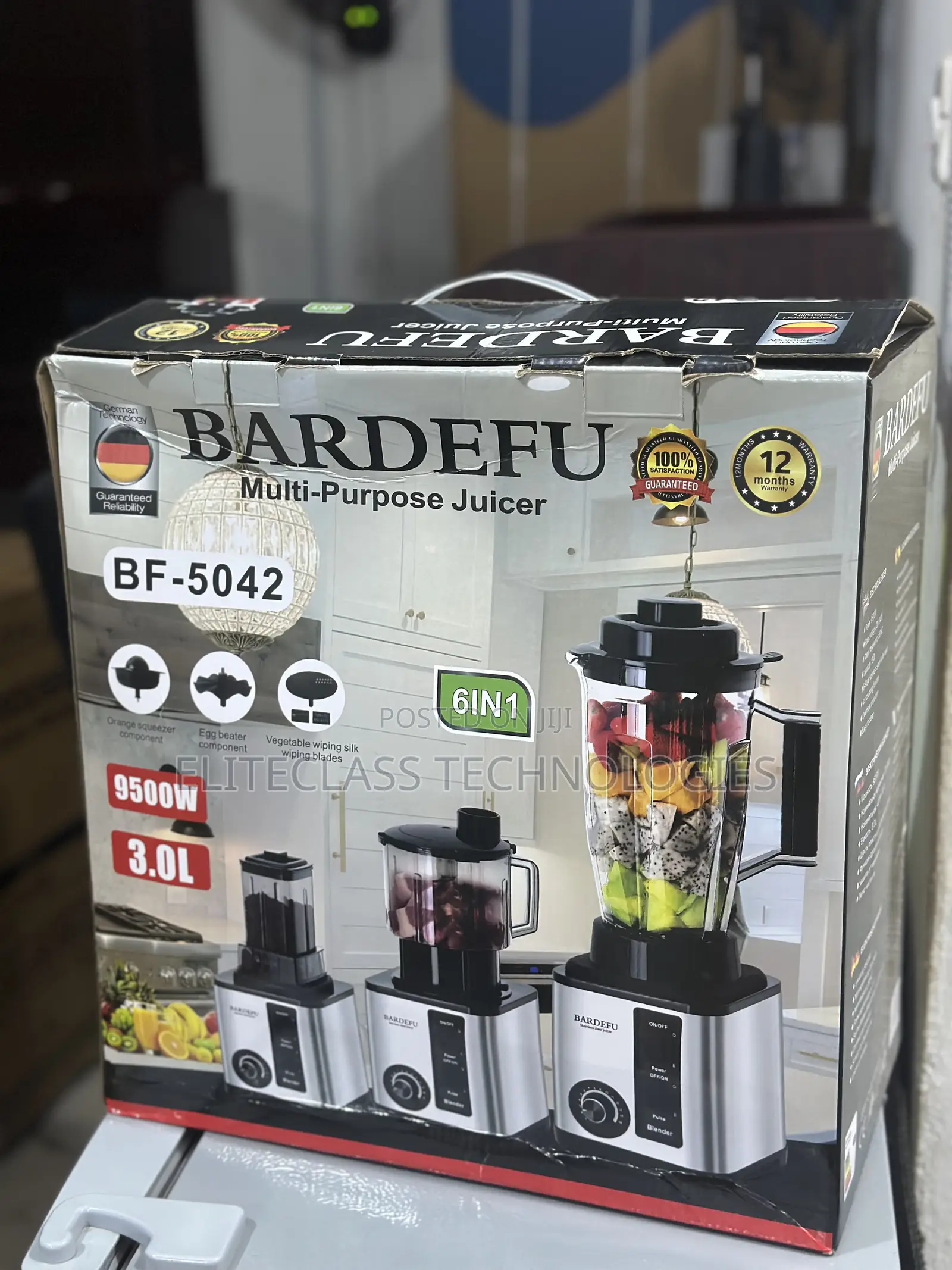 Bardefu Juiceready Bf‐5042 6‐In‐1 Multi‐Purpose Blender