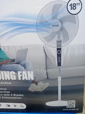 18" Smaat Remote Controlled Stand Fan