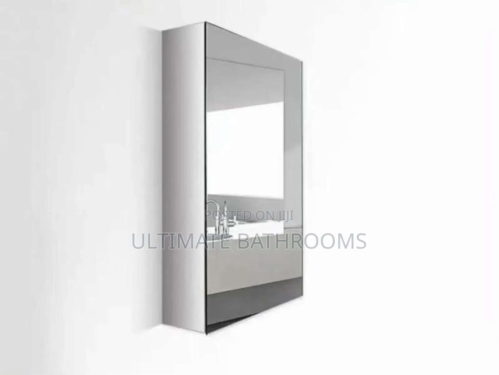 Stainless Storage Bathroom Mirror